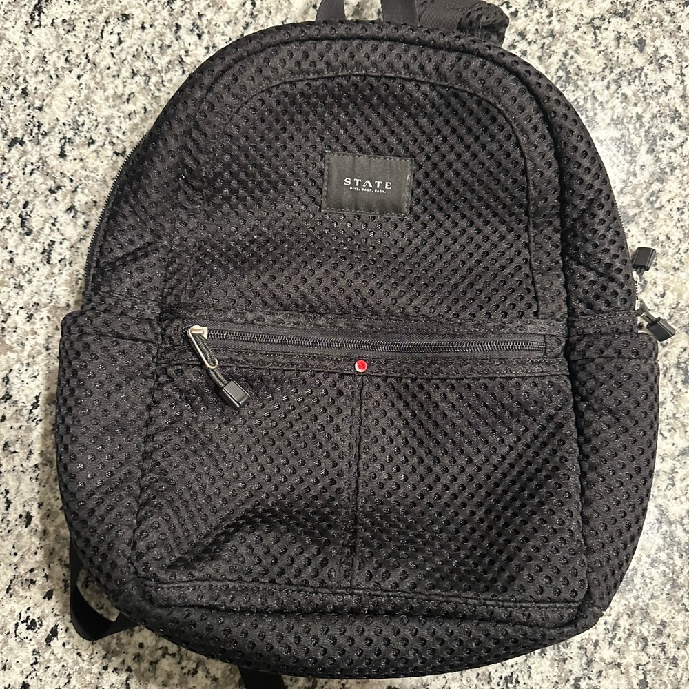 STATE Textured Black Backpack